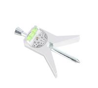 Chiyyak Pipe Center Punch, Adjustable Safety Stainless Steel Scale Pipe Marker Centering Tool with Y Base, for Setting Centerlines and Marking Joints