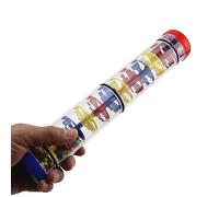 Chiyyak Rain Sound Stick, Toddler Music Education Toy, Plastic Rain Stick Shaker, Multifunctional Rainmaker for Kids Aged 1 and Above, Suitable for Hand Eye Coordination and Tactile (3 Section)