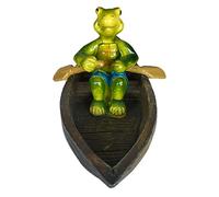 Chiyyak Resin Animal Statue, Multicolor Floating Pond Decoration for Vivid Garden Surprise,Suitable for Swimming Pool Fun (#6)