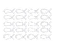 Chiyyak Spiral Binding Coils, 20Pcs ABS Plastic Spiral Binding Spines with Strong Adhesion Wear, for Stationery Work Office School Supplies (White)