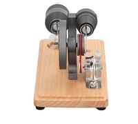 Chiyyak Stirling Engine Motor Model, Scientific Physical Thermal Machine Educational Toy with 4 Anti Skid Pads and Glass Tube, for Kids Science Projects and Classroom Demonstration