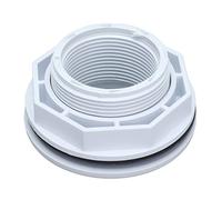 Chiyyak Swimming Pool Backwater Fittings, Lightweight Male Thread G2, Female Thread G1-1/2, Hydrotherapy SPA, Hot Tub Replacement, High Reliability and Practical