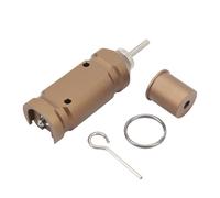 Chiyyak Trip Wire Perimeter Alarm,Aluminum Alloy Perimeter Trip Alarm with Simple Assembly and Loud, Deterrent for Camping and Property Safety (Brown)