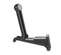 Chiyyak Universal Guitar Tripod, Compact Non-Slip Stand for Musicians on the Move, Soft TPU Silicone Protector (Black Grey)