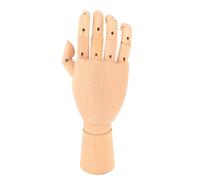 Chiyyak Wooden Hand Model Flexible, Movable Fingers Right Handtail Figure for Drawing The Display