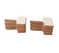 Chiyyak Wooden Plant Labels, Writable Plant Identification Tags with Pointed Tip for Succulents Flowers Gardening Nursery (50PCS T Shape (100x60mm/3.94x2.36in))