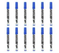 CHIZISX 12Pcs Oil Based Marker Pen Water Resistant Permanent Marker For Logistics Packaging Warehouse Management Labeling