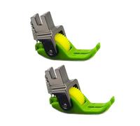 CHIZISX 2Pcs Flat Car Roller Presser Foot For Household Sewing Machine Replaceable Sewing Pressers Feet For Shirt Curtains Roller Presser Foot