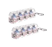 CHIZISX 4Key Tester with RGB LED for Stress Relief and Fun Decoration ABS Tester