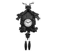 CHIZISX And Aluminum Construction Wall Clock with Deer Head Shape and Hourly Chimes From 6am to 9pm Quick Install Indoor Accessories