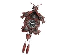CHIZISX And Aluminum Construction Wall Clock with Deer Head Shape and Hourly Chimes From 6am to 9pm Quick Install Indoor Accessories