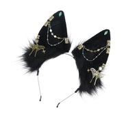 CHIZISX Animal Ear Headband Halloween Anime Maid Hairhoop RolePlay DressingUp Supply Exotic Wolf Ear Hairband