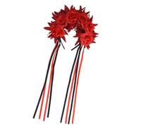 CHIZISX Contemporary Halloween Hairband With Soft Ribbon Detail Flower Headband Suitable For Costume Balls And Photo Props Halloween Party Hair Ornament