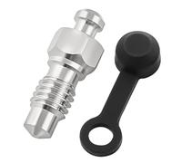 CHIZISX Disc Brake Exhaust Bolts Motorcycle Brake Caliper Bleed Screw With Caps Bleeding Bleed Nipple Screw Enduring Motorcycles Caliper