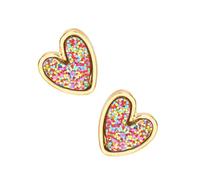 CHIZISX Fashionable Heart Designs Alloy Earrings Essential Ear Studs For Modern Women Ideal For Work Or Social Gatherings