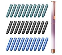 CHIZISX Fountain Pen with 30 Refills 0.38mm Tip Erasable Twist to Refill Inks Absorber for Student Artist Handwriting Drawing