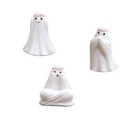 CHIZISX Halloween Ghostly Figurines Scary Resins Statues Wreath Monsters Ornament For Indoor Porch Halloween Decors Resins Sculptures