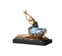 CHIZISX Modern Ballet Dancer Sculpture Handcrafted Resin Art For Living Room Bedroom Decoration Symbol Resin Art