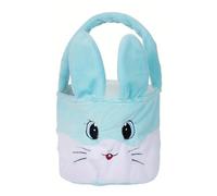 CHIZISX Multipurpose Easter Container Fabric Holiday Celebration Gifts Home Decor Basket Handheld Easter Hare Basket Large Capacity Cloth Gifts Bag for Candy Chocolate Treats Toy