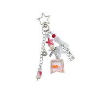 CHIZISX Phone Charm Alloy Resin Beads Lovely Fish Pendant Beaded Oceans Themed for Hanging Bags Purse Keys