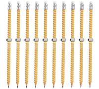CHIZISX Quiet Focusing Aid Wooden Threaded Pencil With Rotating Nut Stress Relief Sensory Toy For Students Homework Writing Tool Focusing Enhancing Wooden Pencil For Kids