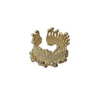 CHIZISX Stylish Silver Tone Metal Braided Rings Metal Woven Rings Unqiue Charm Enhancing Your Fashion Senses