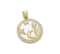 CHIZISX Unique Constellations Brass Charm Pendants for Unique Creation Accessories Suitable for Various Occasion