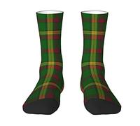CHJDOFong Scottish Colors Clan Macmillan Tartan Plaid Crew Socks for Men Women, Athletic Socks Novelty Fashion Casual Tube Sock Sports Dress Socks