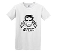 CHJIGBAG Men's Casual Shirt YIMENG Factory Records Fac51 Use Hearing Protection The Hacienda Cotton T Shirt Mens L, White Soft and Light White XL
