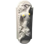 CHJJZXBF Vintage Relief Figure Sculpture, Nude Female Plaster Statue Home Decor Decoration Ornaments Souvenir Collection 6X15CM