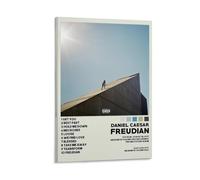 CHJYLDF Daniel Caesar Posters Freudian Album Poster Posters Canvas Wall Art Cover Room Vintage Aesthetic Poster Decorative for Living Room Bed Room 08x12inch(20x30cm) Frame-style