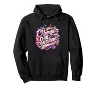 Chlamydia Survivor Cat Meme: Bold & Quirky Humor Pullover Hoodie