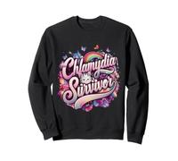 Chlamydia Survivor Cat Meme: Bold & Quirky Humor Sweatshirt