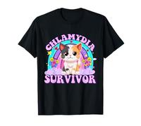 Chlamydia Survivor Cat Meme Funny Adult Humor Men Women T-Shirt