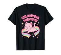 Chlamydia Survivor Cringy Cat Weird Funny Cringe Obnoxious T-Shirt