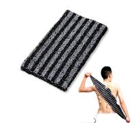 Chliinl 1 Pcs Exfoliating Shower Towel, Japanese Exfoliating Towel Extra Long Exfoliating Washcloth, Back Scrubber Shower Towel Scrub Cloth for Men Women Body Cleaning and Massage（striped style）