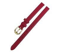 Chlikeyi Watchband 6mm-22mm Genuine Leather Watch Strap, Plain Cowhide, Color 2, 12mm