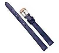 Chlikeyi Watchband 6mm-22mm Genuine Leather Women's Slim Soft Ultra Thin Cowhide Watch Chain Accessories, Color 4, 9mm