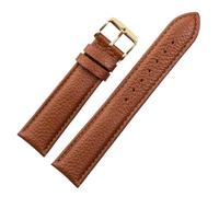 Chlikeyi Watchband Genuine Leather Watch Strap 13mm-22mm Unisex Litchi Texture, Color 9, 19mm