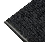 chlisuky Indoor Outdoor Striped Doormat for Office Building Lobby Entrance Mat with Grooved Surface Brushes Off Sand and Soil Fast