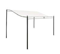chlius Gazeb o Top Cover, 3 x 3m 300D Canvas Waterproof Canopy Top Cover Shade Roof Cover Roof Replacement Tent Canopy Outdoor Garden Tent Accessories, White (Do Not Include Tubes And Supports)