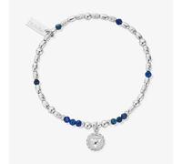 ChloBo Chakra Sterling Silver Kyanite Throat Bead Bracelet SBKY682