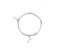 ChloBo Children's Children's Iconic Initial Bracelet - Letter Y - Timeless Design - Sterling Silver