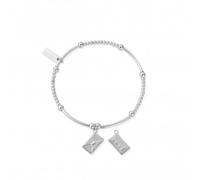 ChloBo Cute Mini Love Letter Bracelet SBCM2105 - Distinctive Detail | - Sterling Silver
