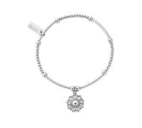ChloBo Cute Mini Sun Mandala Bracelet Silver