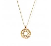ChloBo Diamond Cut Chain With Heart Mandala Pendant GCDC11124 -