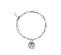 ChloBo Didi Sparkle Moonflower Bracelet Silver