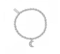 ChloBo Silver Didi Sparkle Starry Moon Bracelet SBDS3078