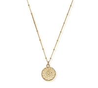 ChloBo Gold Bobble Chain Moonflower Necklace Silver