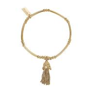 ChloBo Gold Didi Tassel Bracelet Silver